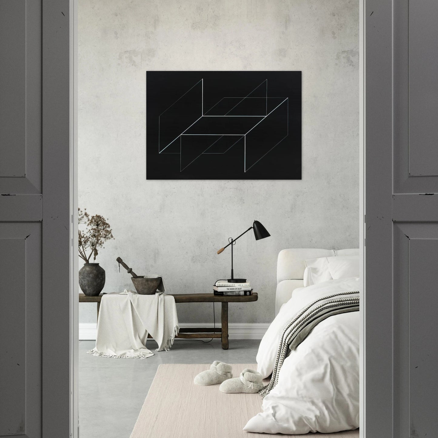 STRUCTURAL CONSTELLATION 1950 0 - Josef Albers Brushed Aluminum Print - 70x100 cm / 28x40 inches | Josef Albers Aluminum Print | Josef Albers Prints