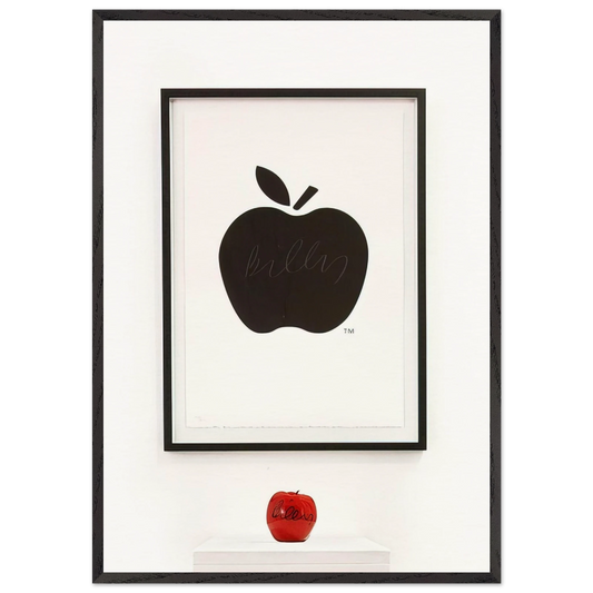 Untitled Diptych - 2011 - Billy Apple 70x100 cm / 28x40 inches Framed Art Print – Black Wooden Frame