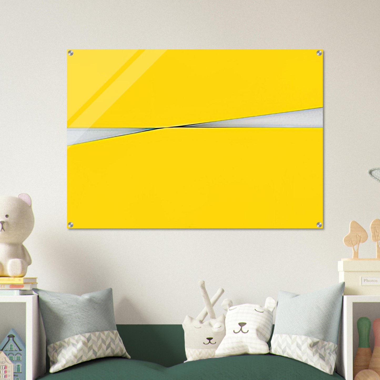 Amarillo - 1971 - Carmen Herrera Acrylic Print - 70x100 cm / 28x40″ inches