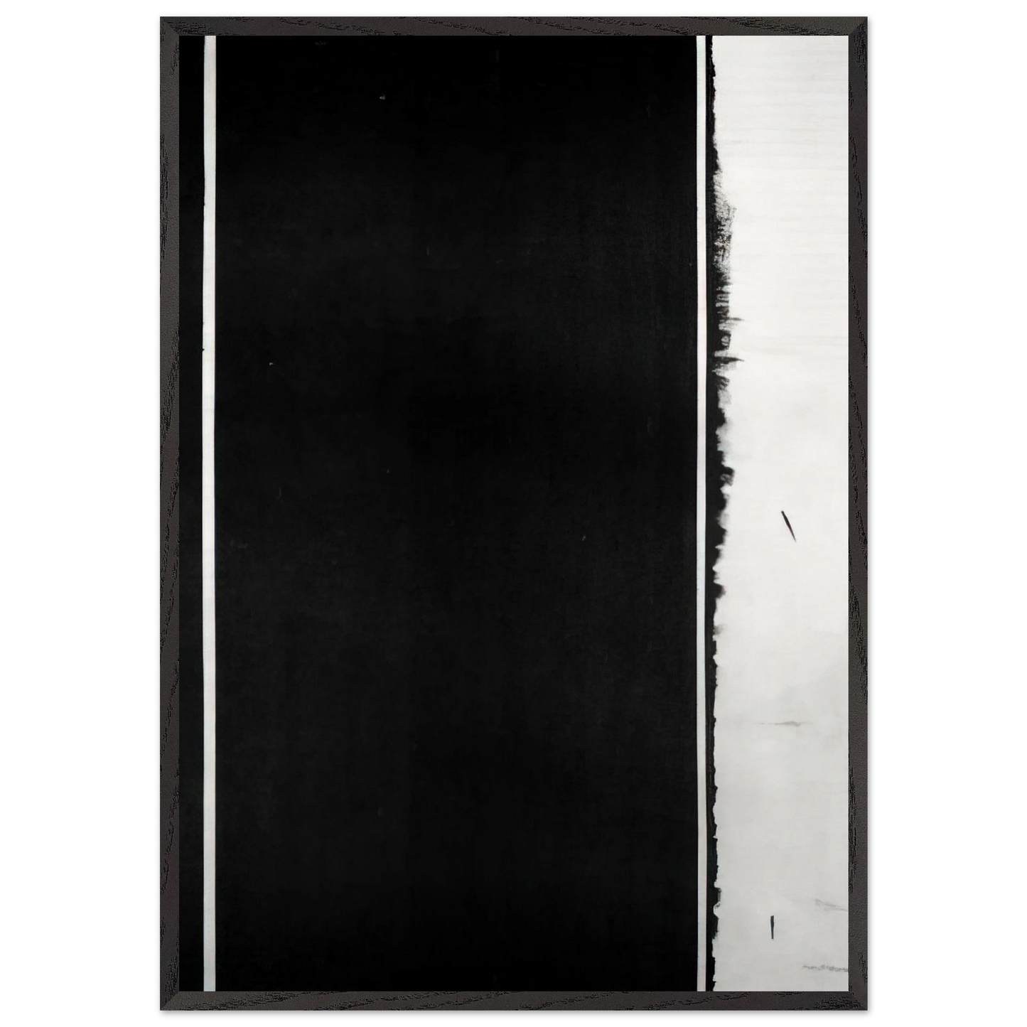 The Station of the Cross - Twelfh Station - Barnett Newman 70x100 cm / 28x40 inches Framed Art Print – Black Wooden Frame