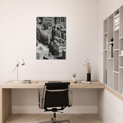 TOWNSCAPE P1 1968 - Gerhard Richter Brushed Aluminum Print - 70x100 cm / 28x40 inches | Gerhard Richter Aluminum Print | Gerhard Richter Prints