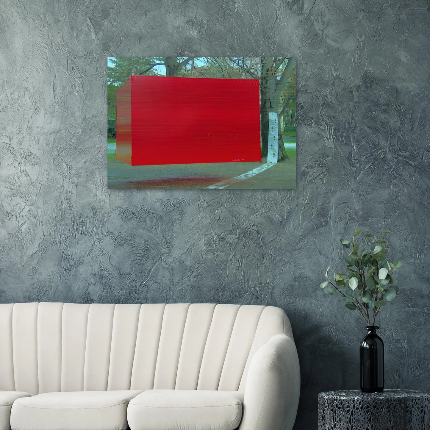 Room - 1956 - Jiro Yoshihara Brushed Aluminum Print - 70x100 cm / 28x40 inches | Jiro Yoshihara Aluminum Print | Jiro Yoshihara Prints