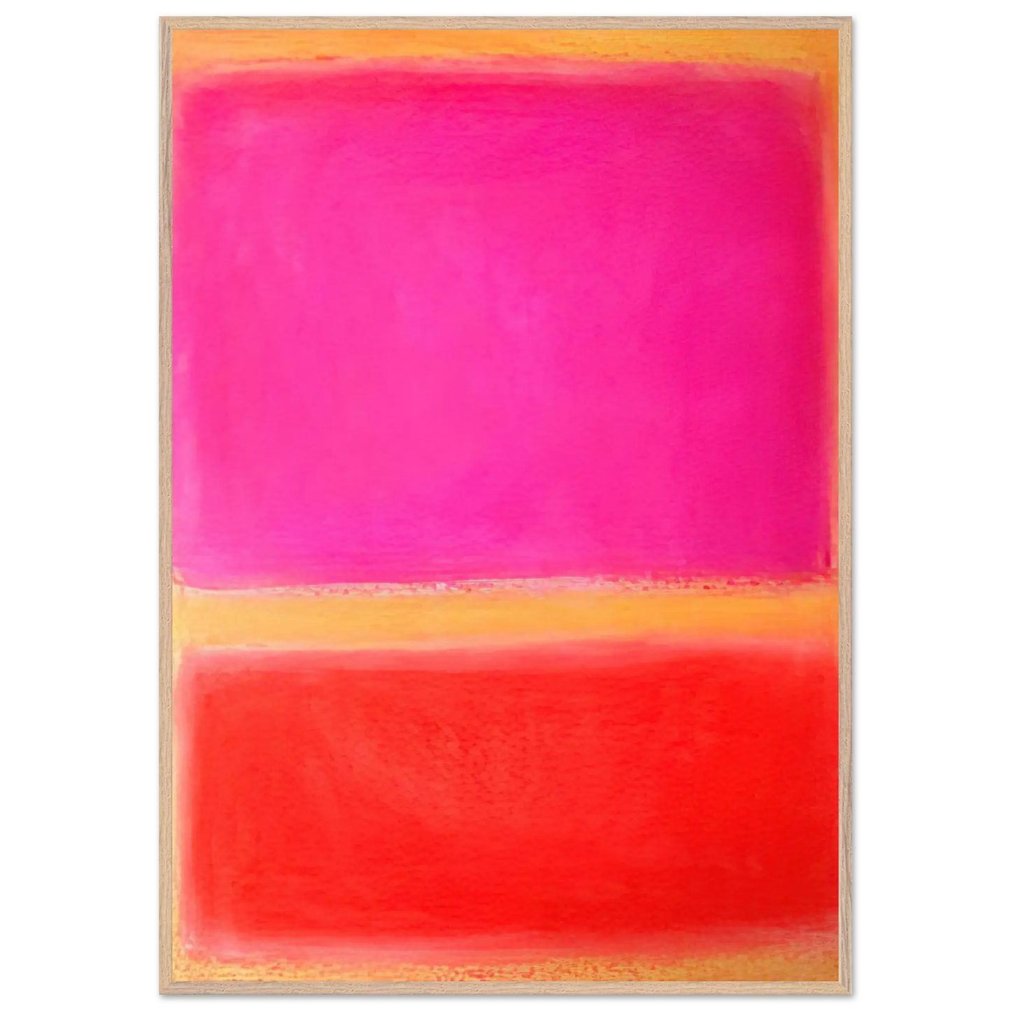 Helen Frankenthaler - Untitled - Color Field Painting Wall art - 27x35 cm / 11x14 inches - Premium Wooden Framed Poster With Fine Art Paper - Black frame