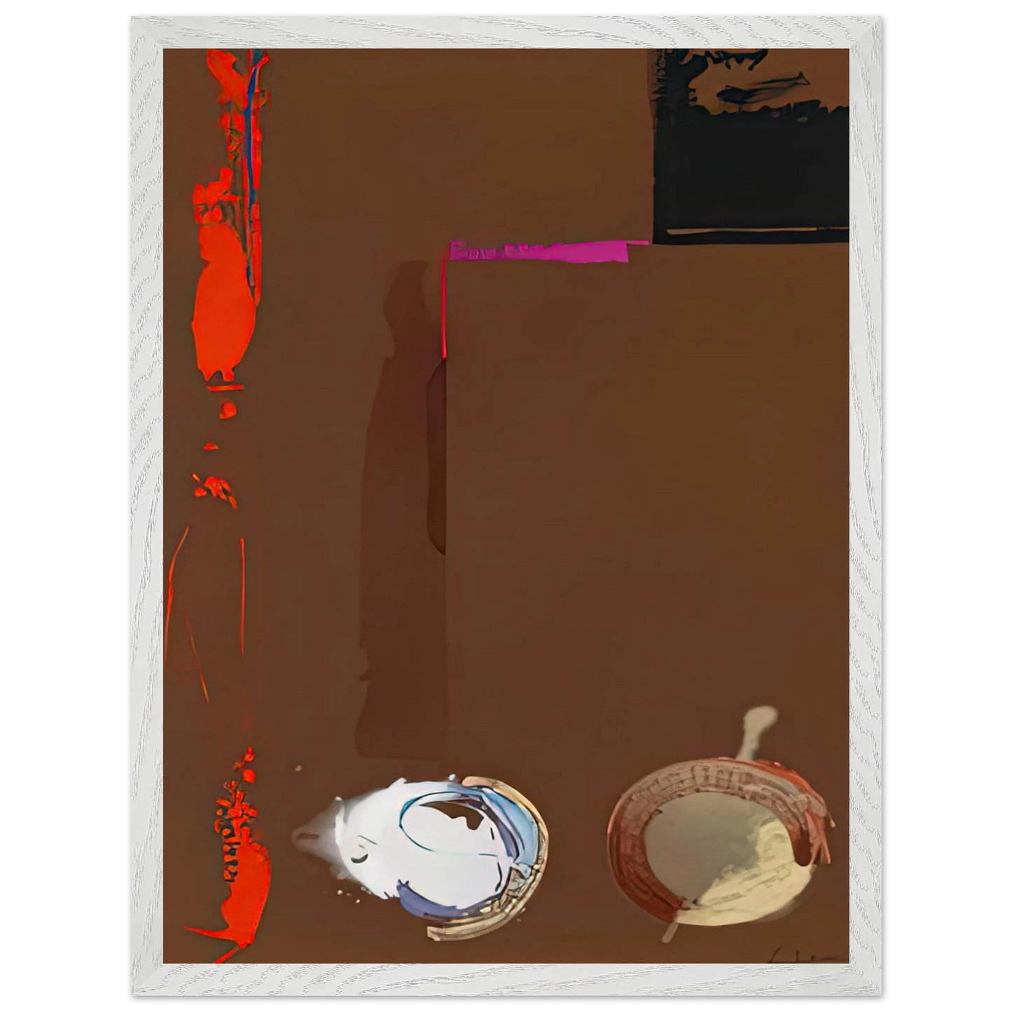 Helen Frankenthaler - Syzygy, 1987- Wall Art - 21x29.7 cm / 8x12" - Premium Wooden Framed Poster With Fine Art Paper-canvas - Black frame