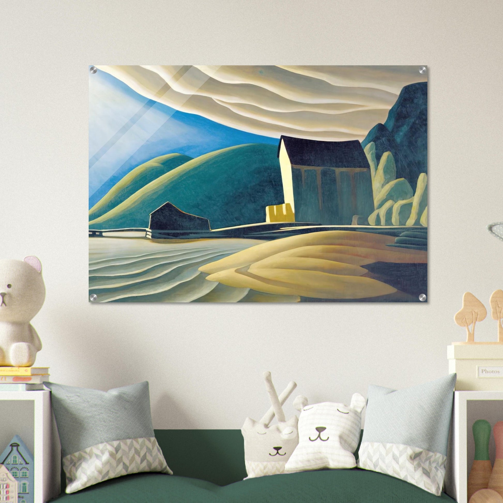 Ice House, Coldwell, Lake Superior - 1923 - Lawren Harris Acrylic Print - 70x100 cm / 28x40″ inches