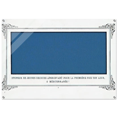 The Awe of Navy Recruits Seeing for the First Time Your Blue, O Mediterranean Sea! - Alphonse Allais Acrylic Print - 70x100 cm / 28x40″ inches