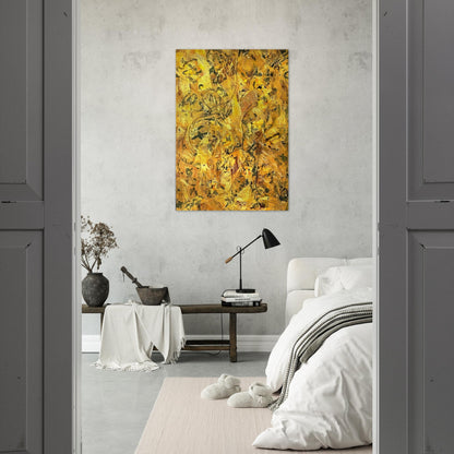 NUMBER 2 - Jackson Pollock Brushed Aluminum Print - 70x100 cm / 28x40 inches | Jackson Pollock Aluminum Print | Jackson Pollock Prints
