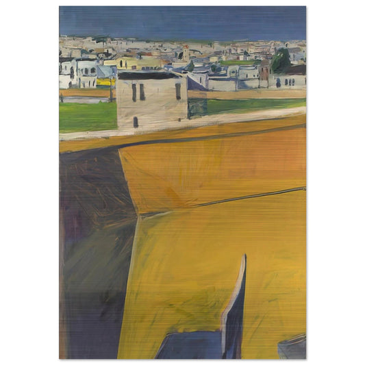 Yellow Porch - Richard Diebenkorn Brushed Aluminum Print - 70x100 cm / 28x40 inches | Richard Diebenkorn Aluminum Print | Richard Diebenkorn Prints