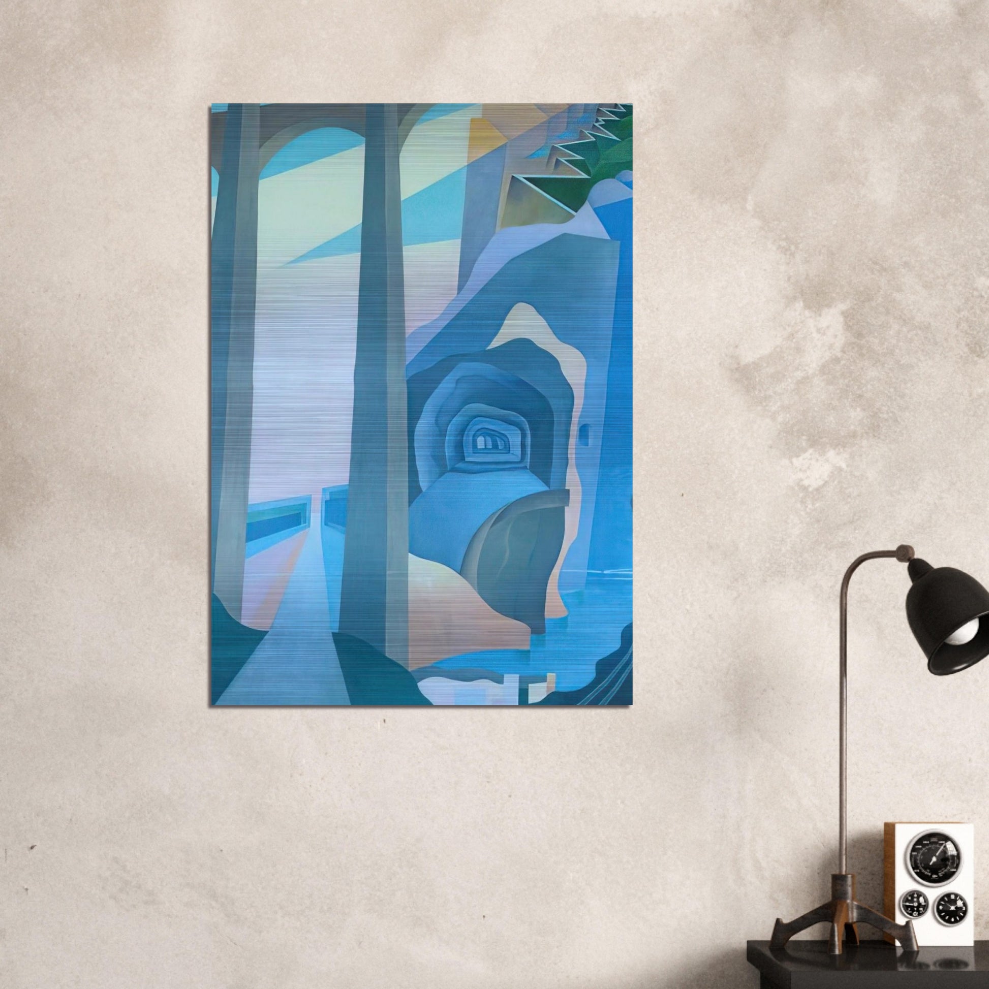 Synthesis of Overland Communications - 1933 - 1934 Palermo, Sicily, Italy - Benedetta Cappa Brushed Aluminum Print - 70x100 cm / 28x40 inches | Benedetta Cappa Aluminum Print | Benedetta Cappa Prints