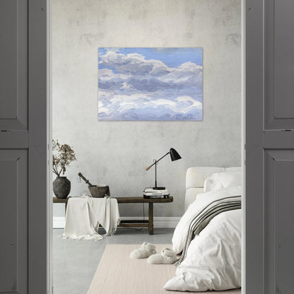 Study for Clouds II - 1979 - Neil Welliver Brushed Aluminum Print - 70x100 cm / 28x40 inches | Neil Welliver Aluminum Print | Neil Welliver Prints
