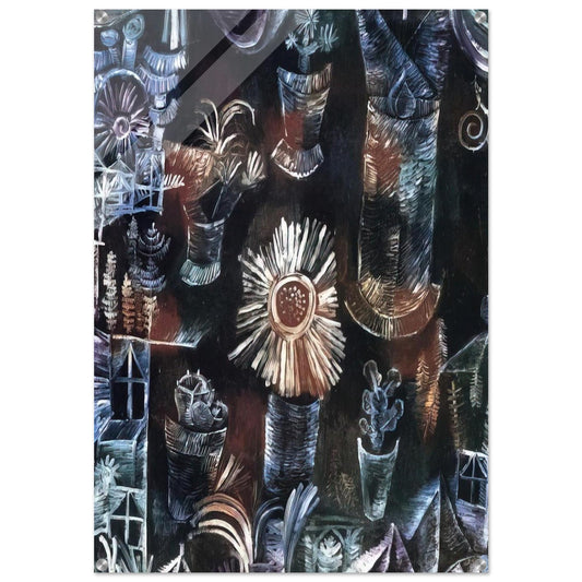 STILL LIFE WITH THISTLE BLOOM 1919 - Paul Klee Acrylic Print - 70x100 cm / 28x40″ inches
