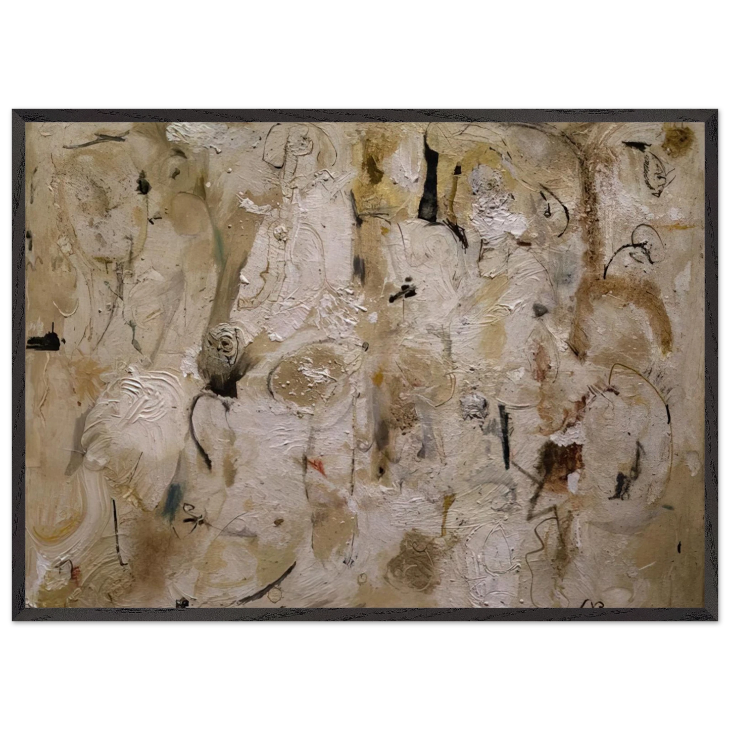 Helen Frankenthaler - Painted on 21st Street - 1951 Wall art - 20x25 cm / 8x10 inches - Premium Wooden Framed Poster With Fine Art Paper-canvas - Wood frame