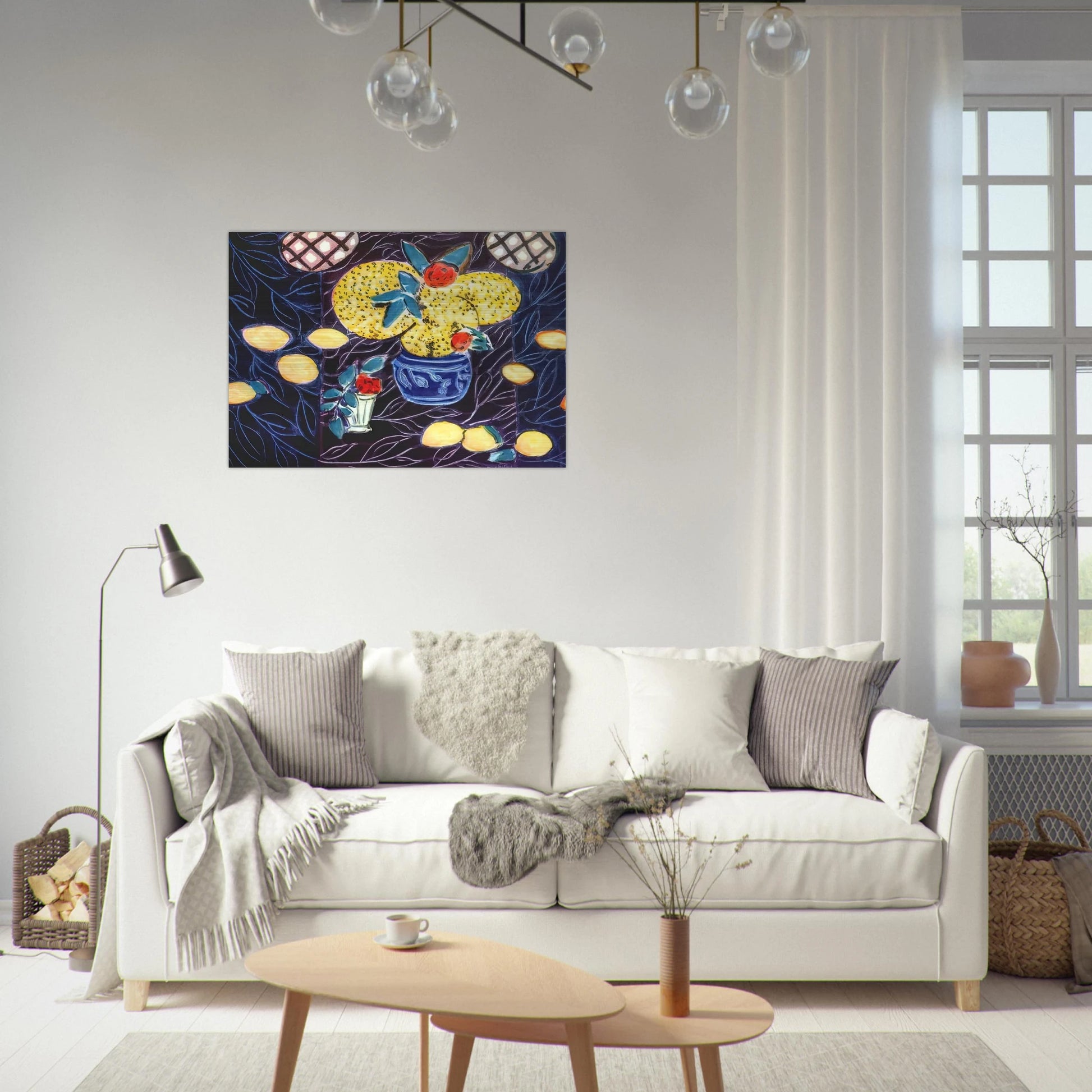 LEMONS AND MIMOSA 1944 - Henri Matisse Brushed Aluminum Print - 70x100 cm / 28x40 inches | Henri Matisse Aluminum Print | Henri Matisse Prints