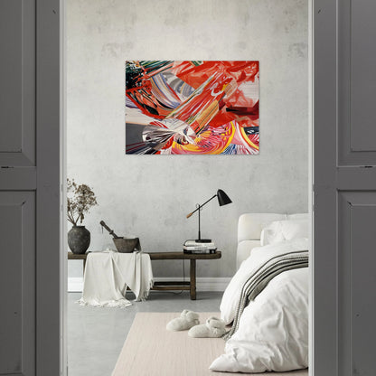 Hitchhiker - Speed of Light - James Rosenquist Brushed Aluminum Print - 70x100 cm / 28x40 inches | James Rosenquist Aluminum Print | James Rosenquist Prints