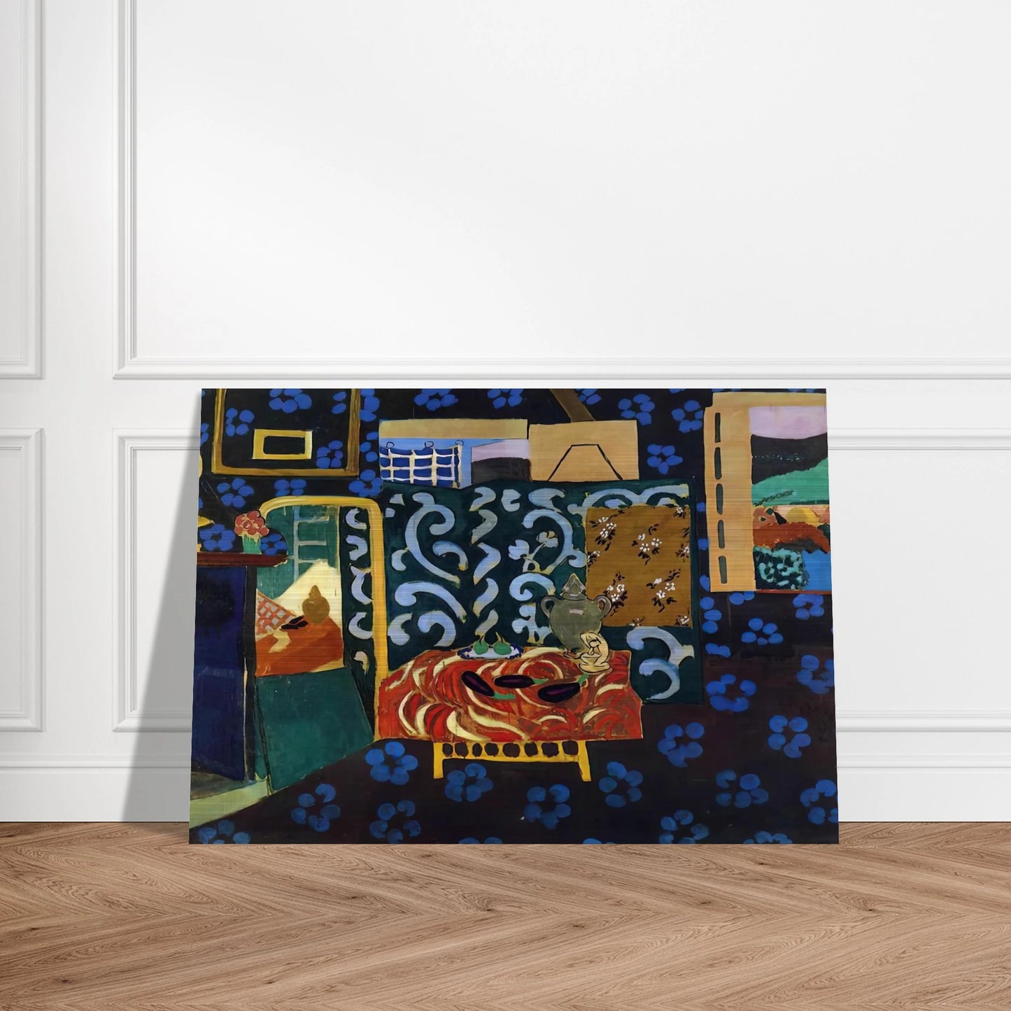 STILL LIFE WITH AUBERGINES 1911 - Henri Matisse Brushed Aluminum Print - 70x100 cm / 28x40 inches | Henri Matisse Aluminum Print | Henri Matisse Prints