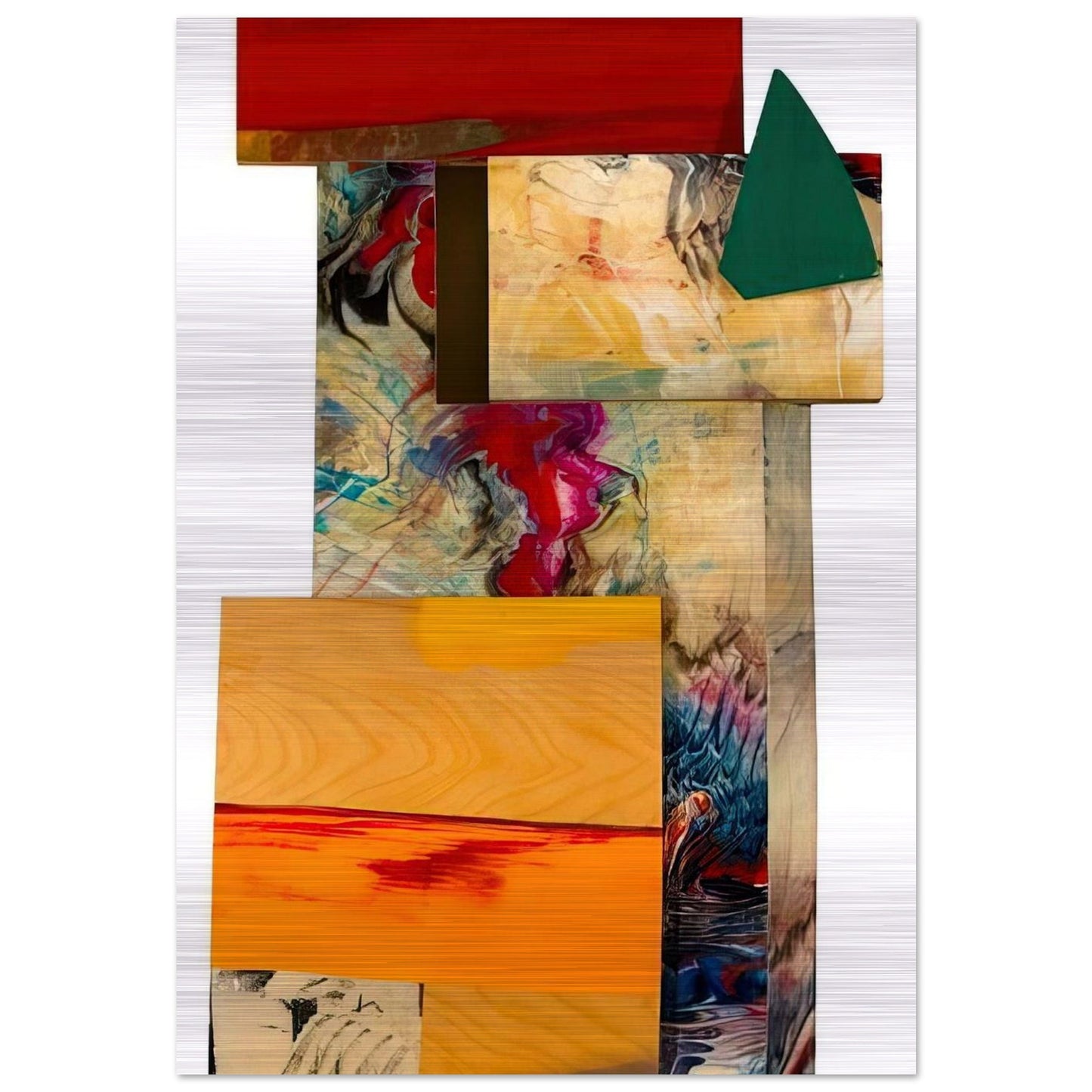 Rubiyat - Sam Gilliam Brushed Aluminum Print - 70x100 cm / 28x40 inches | Sam Gilliam Aluminum Print | Sam Gilliam Prints