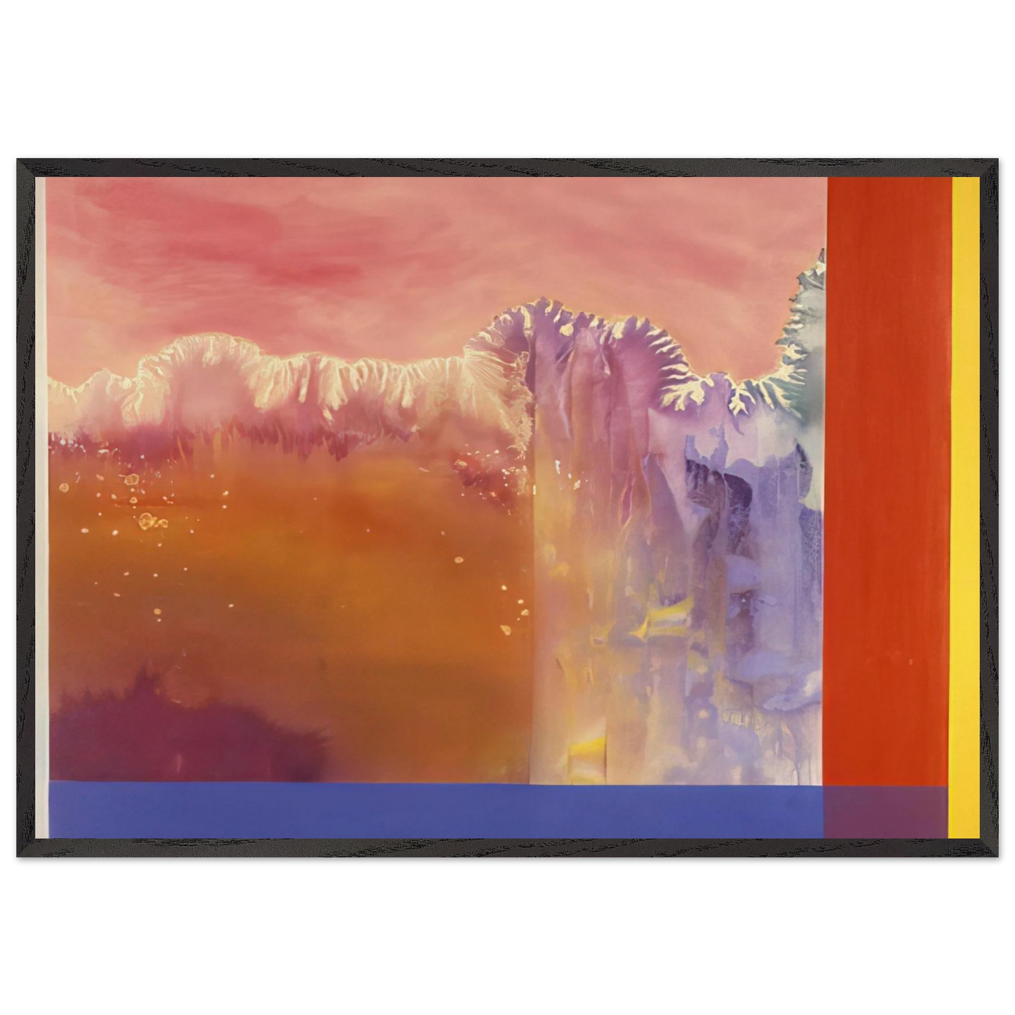 The Arc - 1986 - Ronnie Landfield 70x100 cm / 28x40 inches Framed Art Print – Black Wooden Frame