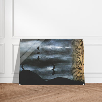 THE LINING OF SLEEP 1928 - Rene Magritte Acrylic Print - 70x100 cm / 28x40″ inches
