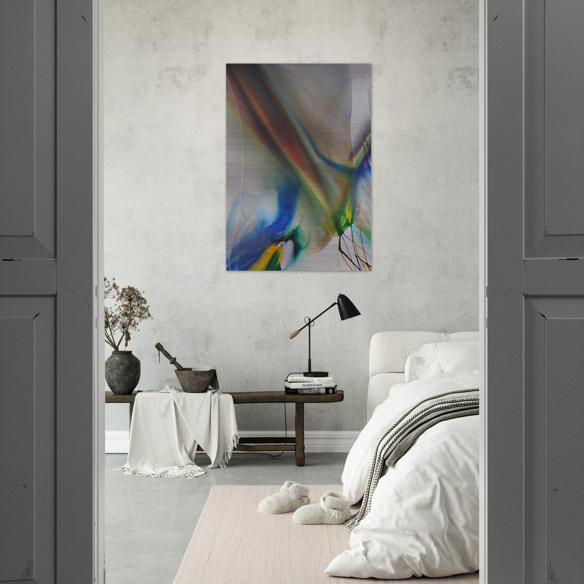 Phenomena Merlins Mantle - Paul Jenkins Brushed Aluminum Print - 70x100 cm / 28x40 inches | Paul Jenkins Aluminum Print | Paul Jenkins Prints