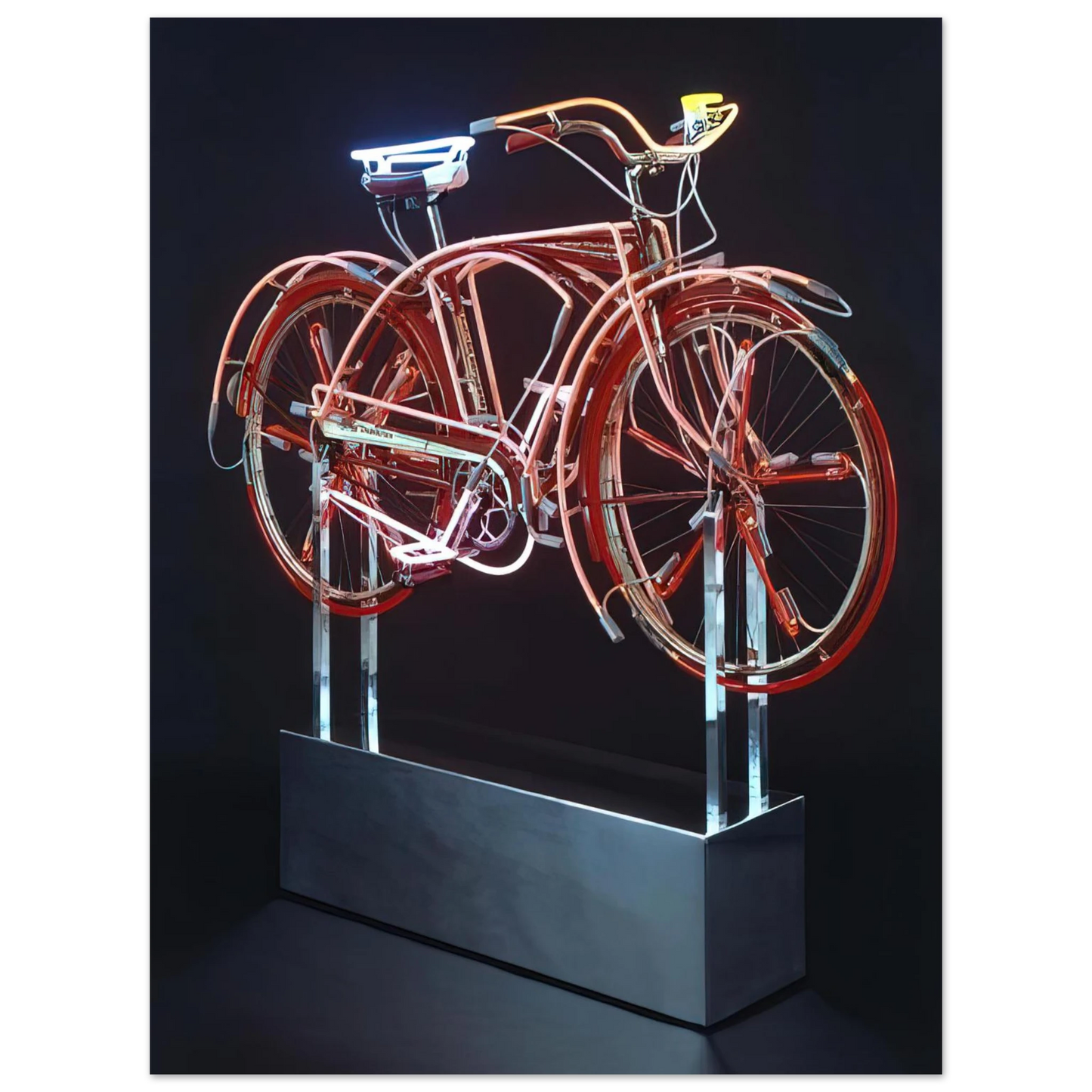 Robert Rauschenberg - BICYCLOID IX 1994  75x100 cm / 30x40inches Fine Art Poster