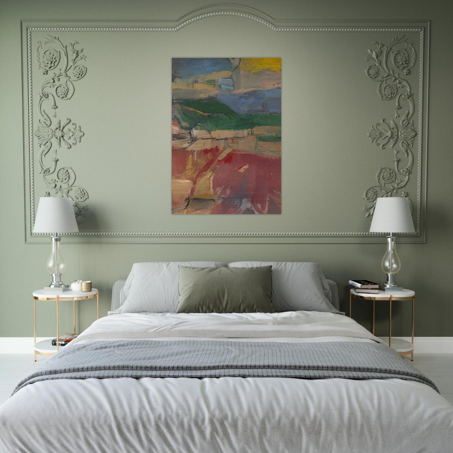 Berkeley #32 - Richard Diebenkorn Brushed Aluminum Print - 70x100 cm / 28x40 inches | Richard Diebenkorn Aluminum Print | Richard Diebenkorn Prints