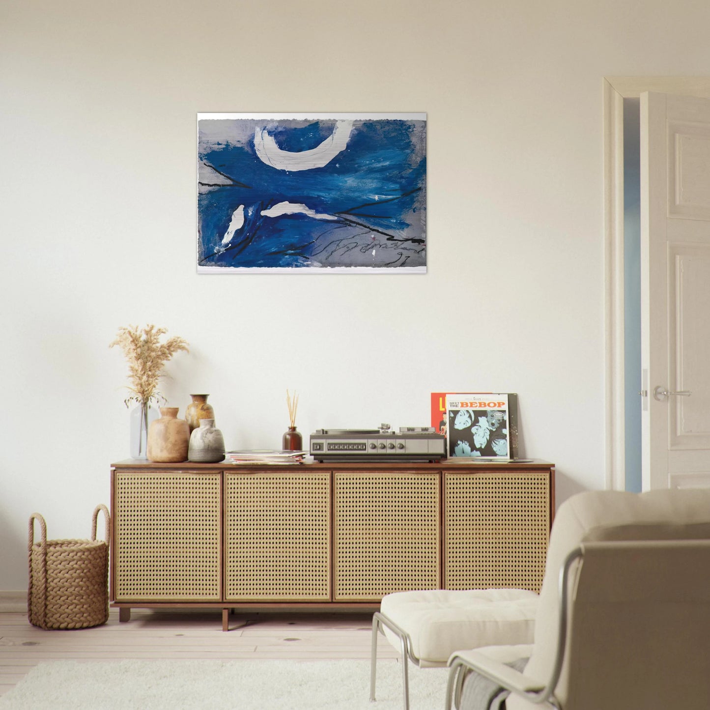 GG-10 - 1991 - Emil Schumacher Brushed Aluminum Print - 70x100 cm / 28x40 inches | Emil Schumacher Aluminum Print | Emil Schumacher Prints