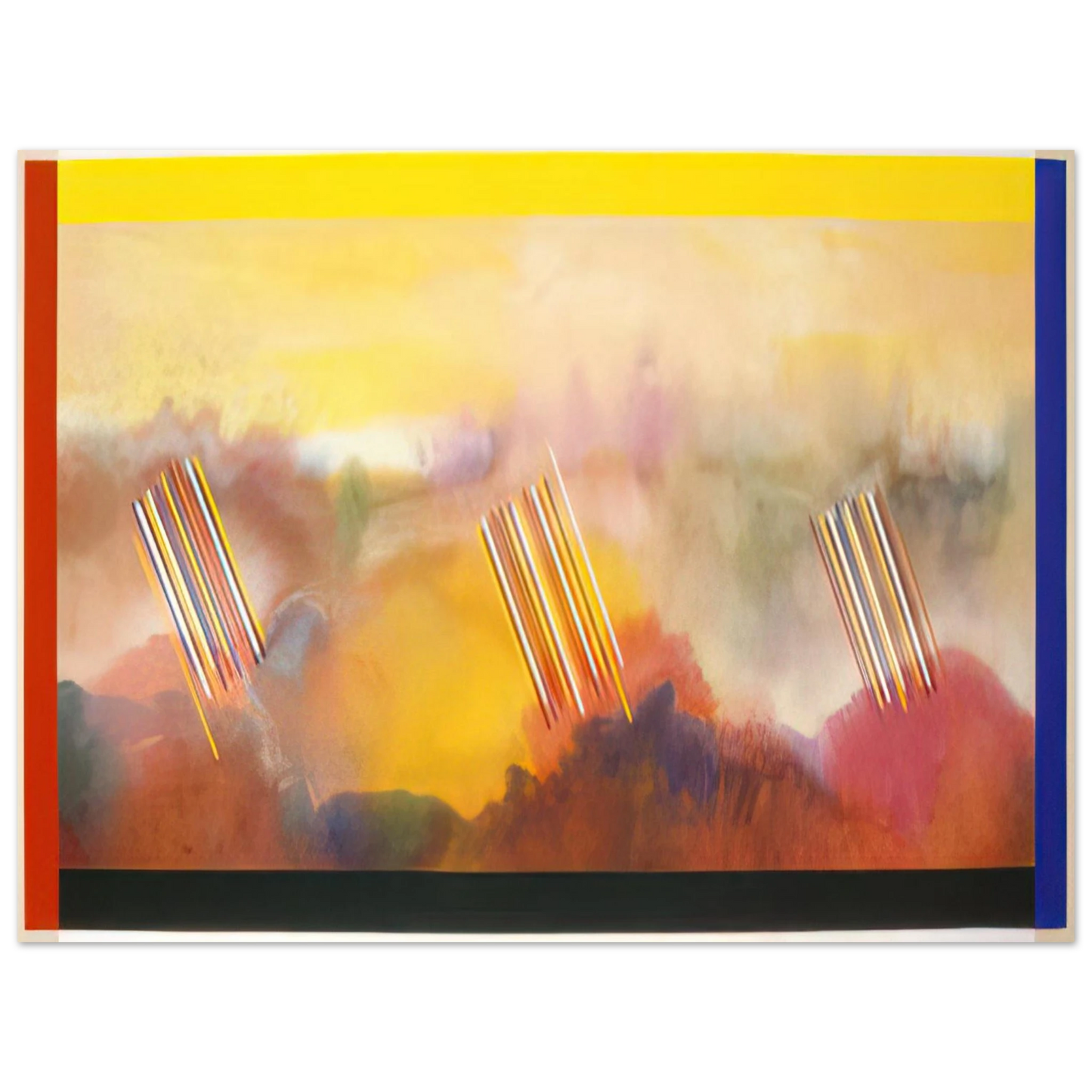 Ronnie Landfield - Younger than the Sun - 1990  75x100 cm / 30x40inches Fine Art Poster