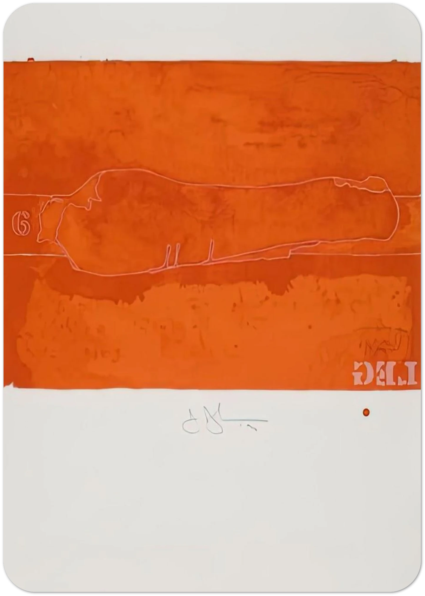 CASTS FROM UNTITLED LEG 1974 By Jasper Johns Pack of 10 Post Cards | Jasper Johns Post Cards | A6 (10.5 x 14.8 cm) - 4.1 x 5.8 inches