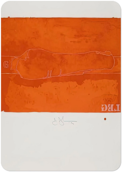 CASTS FROM UNTITLED LEG 1974 By Jasper Johns Pack of 10 Post Cards | Jasper Johns Post Cards | A6 (10.5 x 14.8 cm) - 4.1 x 5.8 inches