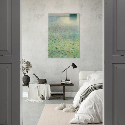 ISLAND IN THE ATTERSEE - Gustav Klimt Brushed Aluminum Print - 70x100 cm / 28x40 inches | Gustav Klimt Aluminum Print | Gustav Klimt Prints