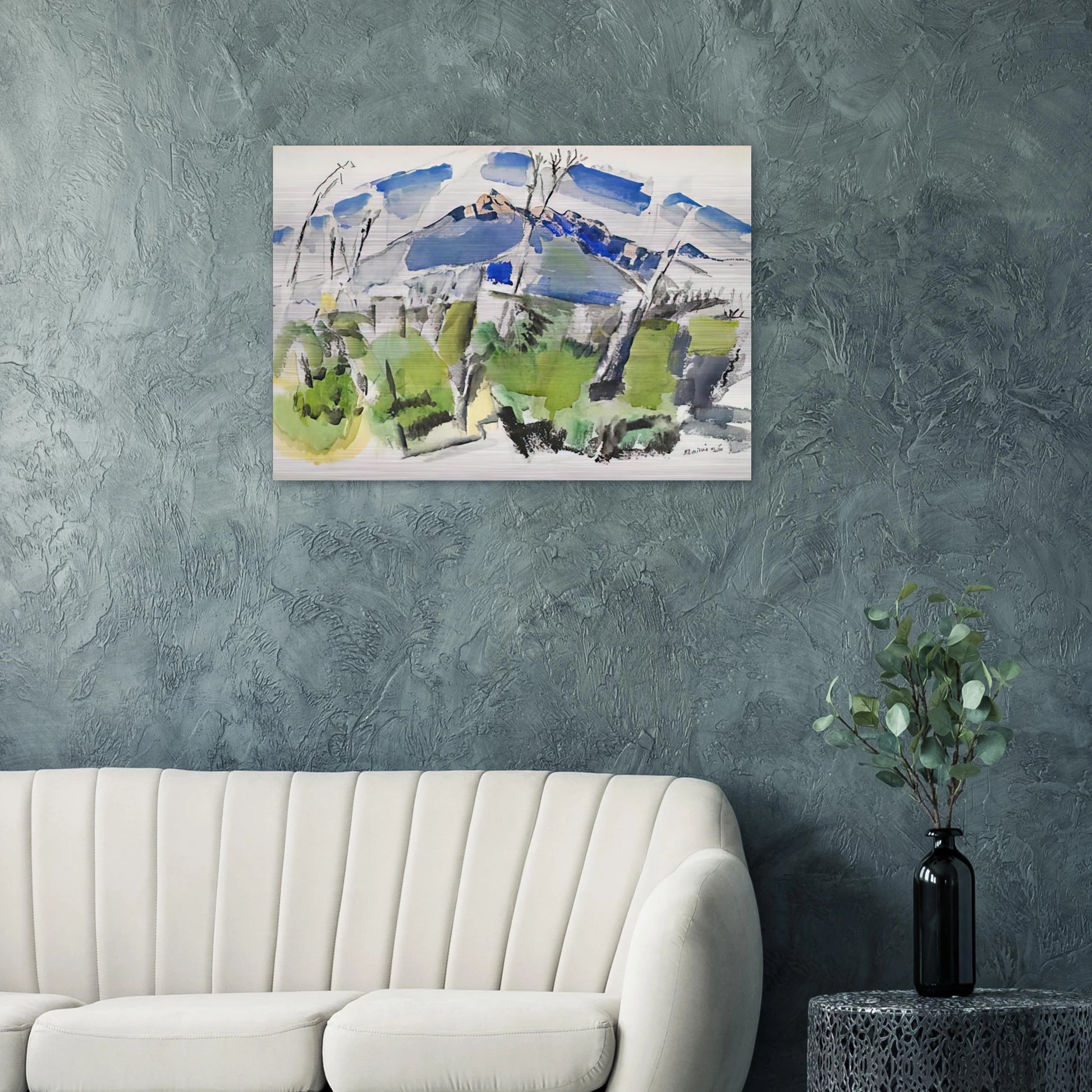 Mt. Chocorua No. 1 - 1926 - John Marin Brushed Aluminum Print - 70x100 cm / 28x40 inches | John Marin Aluminum Print | John Marin Prints