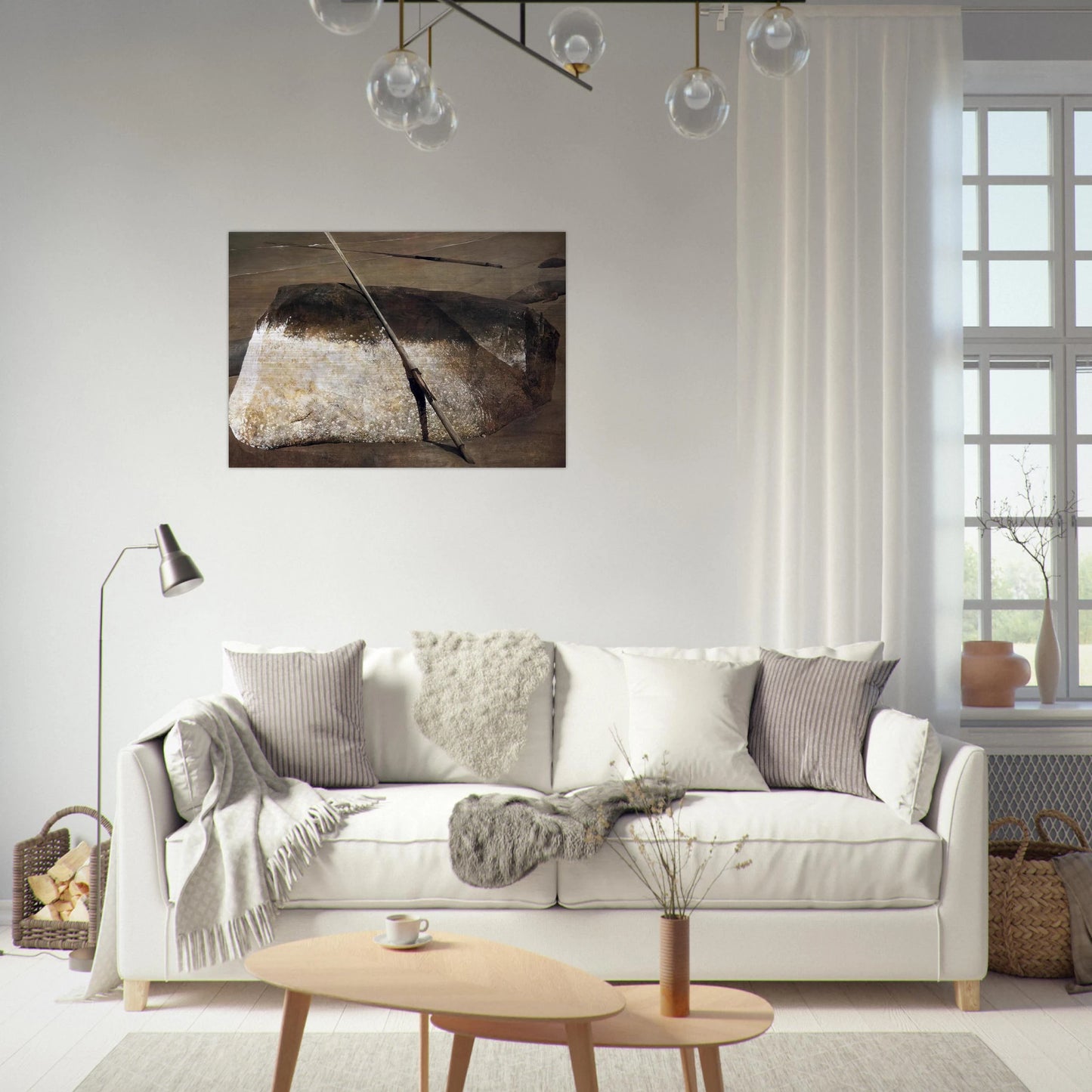 NOT DETECTED 38 - Andrew Wyeth Brushed Aluminum Print - 70x100 cm / 28x40 inches | Andrew Wyeth Aluminum Print | Andrew Wyeth Prints
