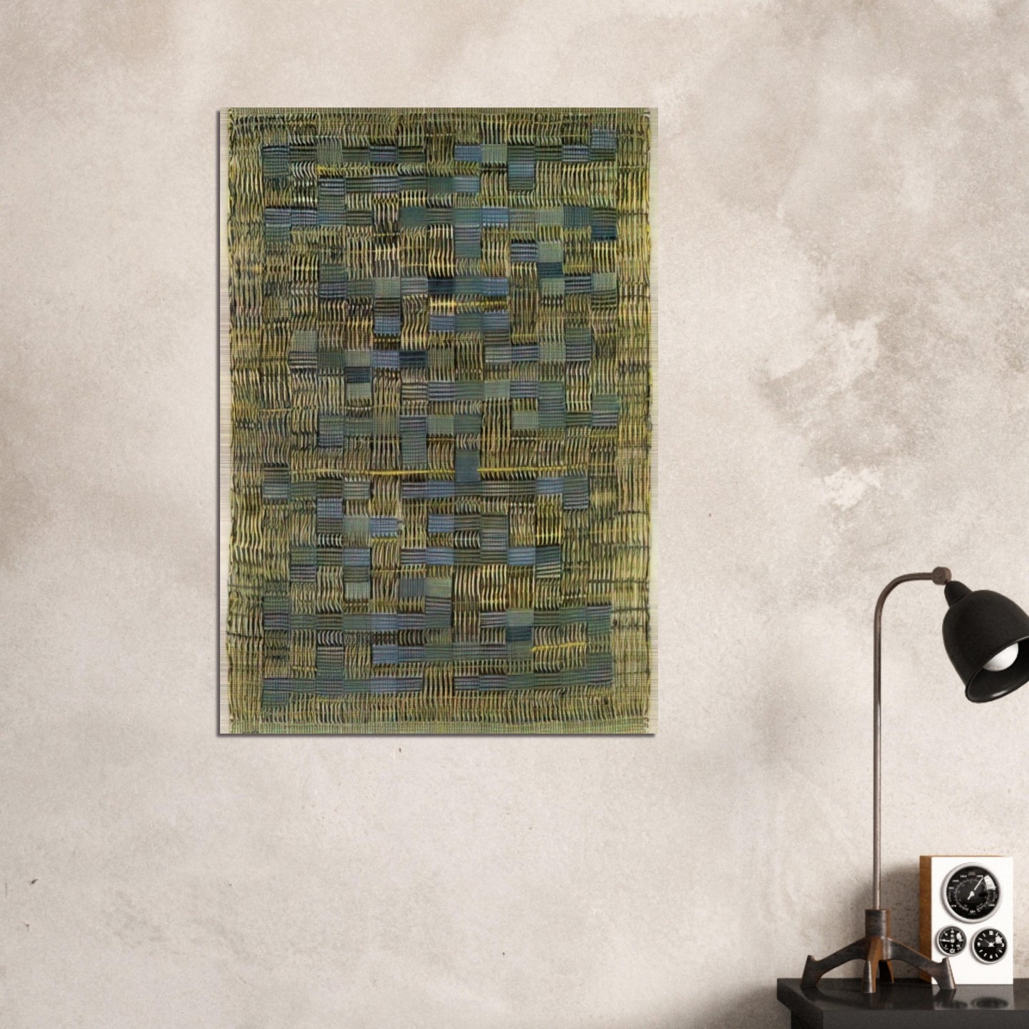 TIKAL 1958 - Anni Albers Brushed Aluminum Print - 70x100 cm / 28x40 inches | Anni Albers Aluminum Print | Anni Albers Prints