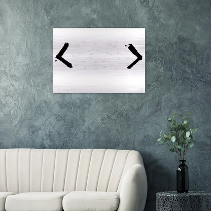 LES HARICOTS 1969 - Antoni Tapies Brushed Aluminum Print - 70x100 cm / 28x40 inches | Antoni Tapies Aluminum Print | Antoni Tapies Prints