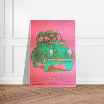 Volkswagen - Andy Warhol Brushed Aluminum Print - 70x100 cm / 28x40 inches | Andy Warhol Aluminum Print | Andy Warhol Prints