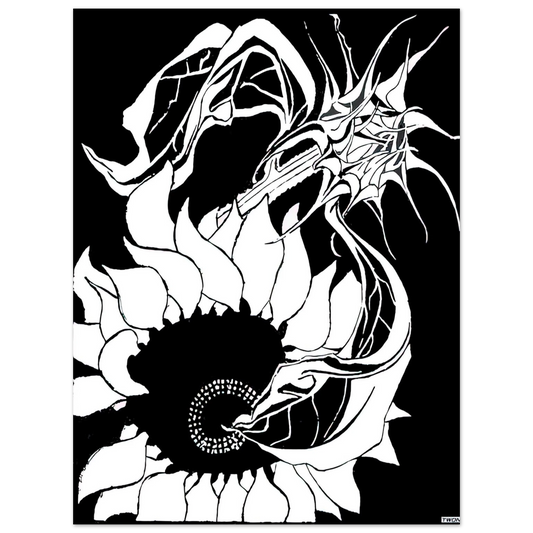 MC Escher - SUNFLOWERS Wall Art - 21x29.7 cm / 8x12" - Fine Art Poster-canvas - -