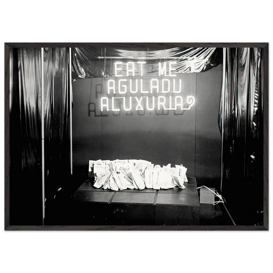 Eat Me The Gluttony or Lust - 1976 - Lygia Pape 70x100 cm / 28x40 inches Framed Art Print – Black Wooden Frame