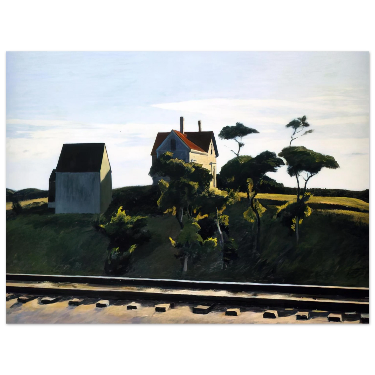 Edward Hopper - New York, New Haven and Hartford Fine Art Poster