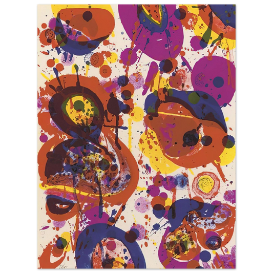 Sam Francis - Untitled  from Pasadena Box   Lembark L57   75x100 cm / 30x40inches Fine Art Poster