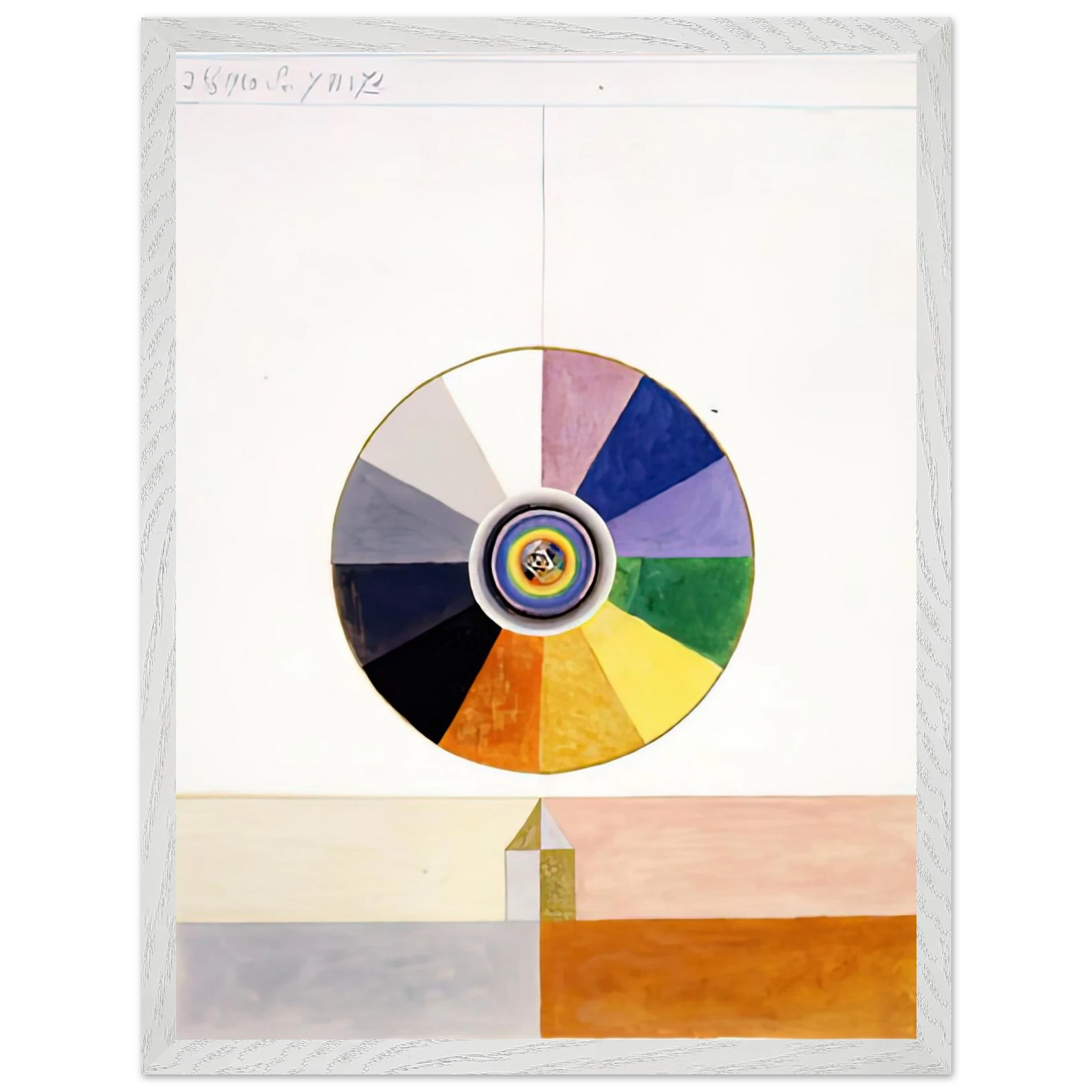 Hilma af Klint - SERIES VII NO 7D 1920 Wall art - 40x50 cm / 16x20 inches - Premium Wooden Framed Poster With Fine Art Paper-canvas - Black frame