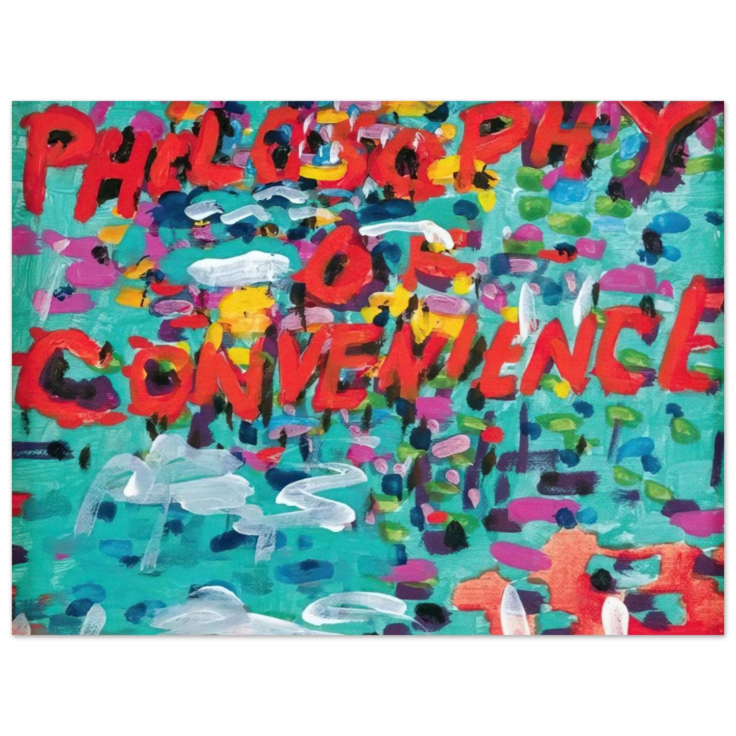 Paul Thek - Philosophy of Convenience - 1988  75x100 cm / 30x40inches Fine Art Poster