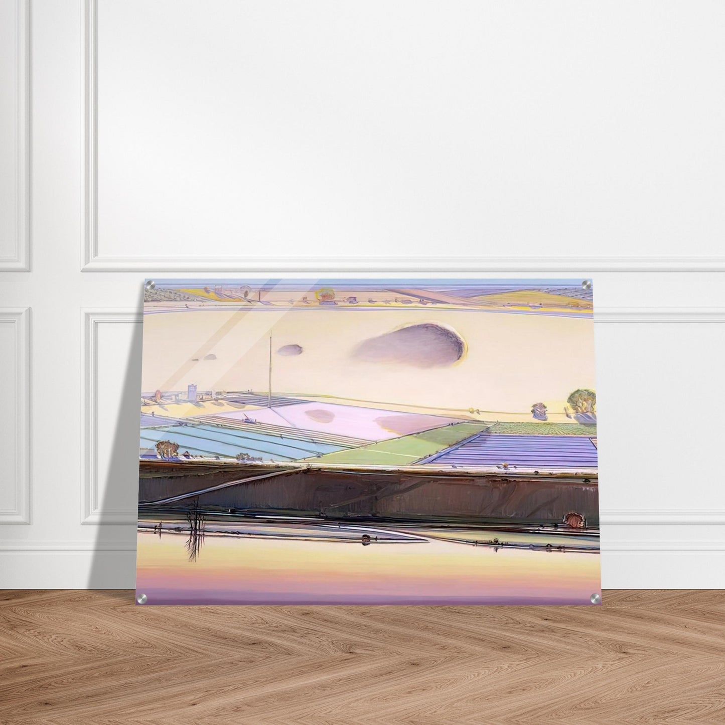 River Cloud - 2002 - Wayne Thiebaud Acrylic Print - 70x100 cm / 28x40″ inches