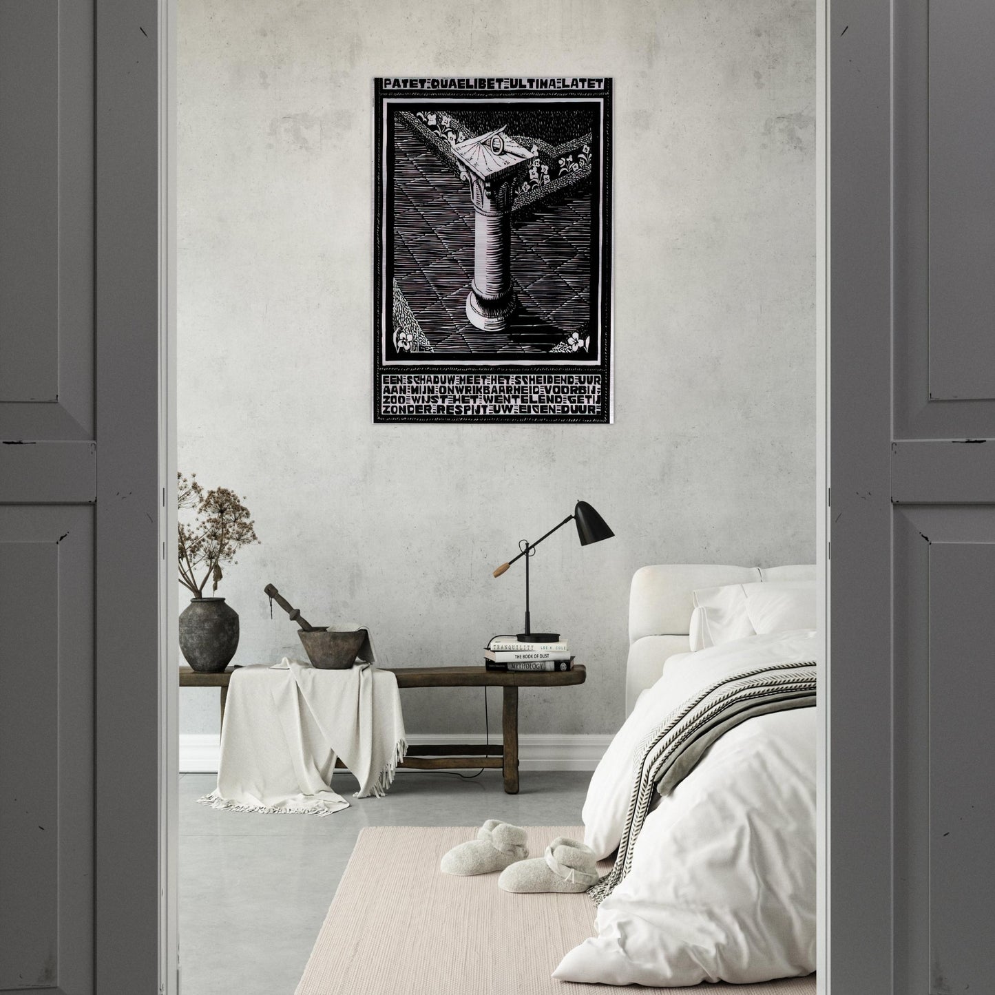 EMBLEMATA SUNDIAL - MC Escher Brushed Aluminum Print - 70x100 cm / 28x40 inches | MC Escher Aluminum Print | MC Escher Prints