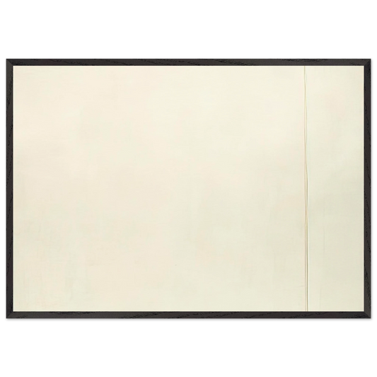 The Voice - Barnett Newman 70x100 cm / 28x40 inches Framed Art Print – Black Wooden Frame