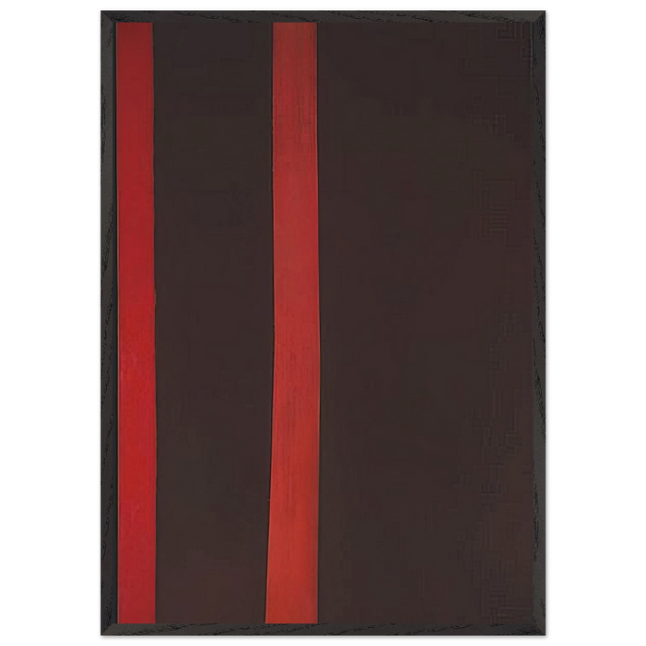 Adam - Barnett Newman 70x100 cm / 28x40 inches Framed Art Print – Black Wooden Frame