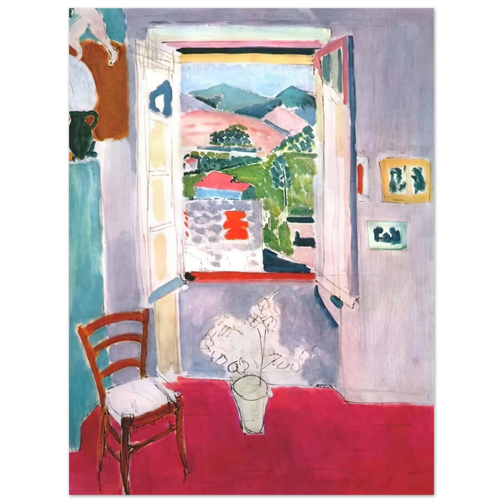 Henri Matisse - OPEN WINDOW AT COLLIOURE 1910  75x100 cm / 30x40inches Fine Art Poster