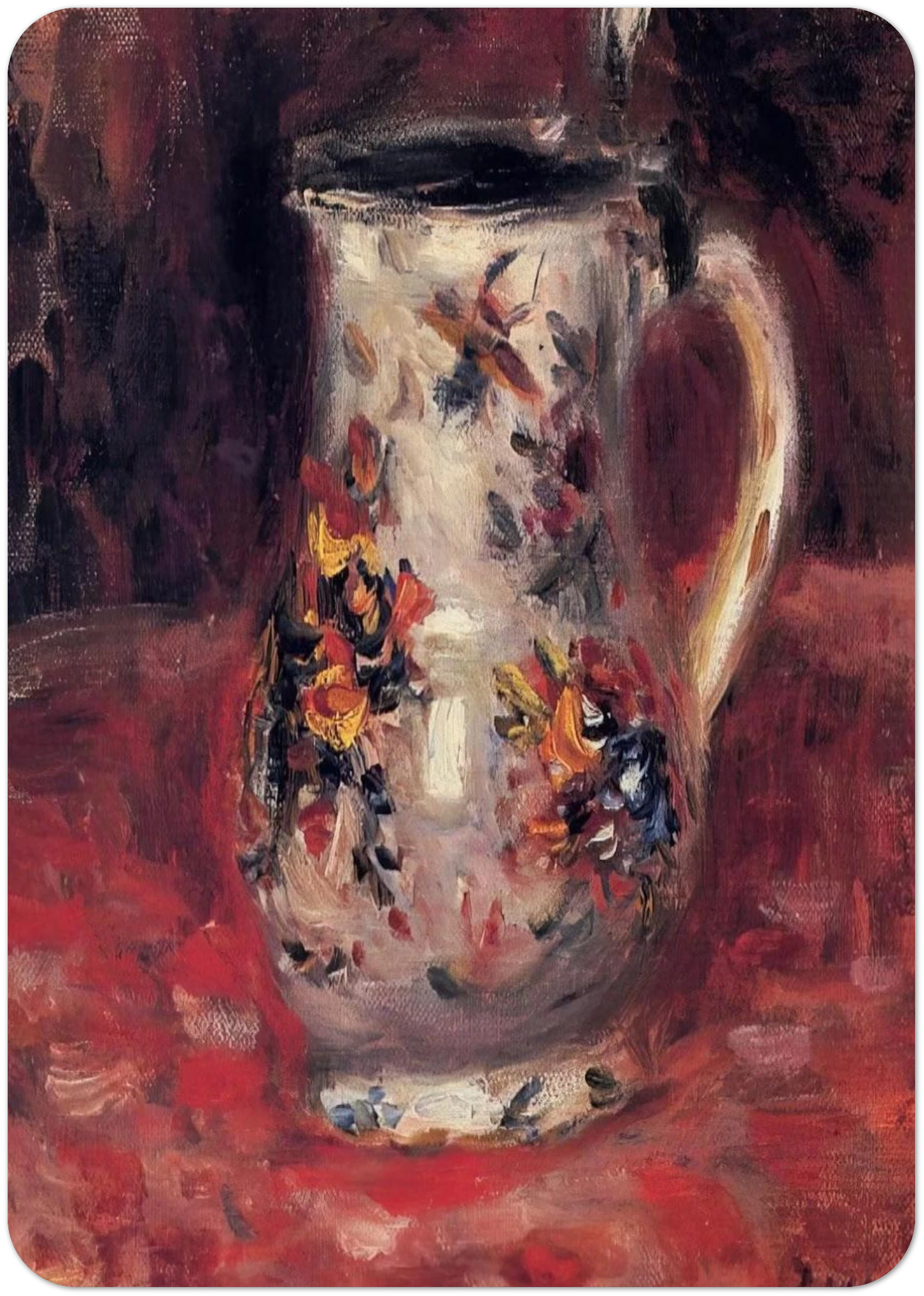 Jug By Pierre-Auguste Renoir Pack of 10 Post Cards | Pierre-Auguste Renoir Post Cards | A6 (10.5 x 14.8 cm) - 4.1 x 5.8 inches