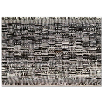 OPEN LETTER 1958 - Anni Albers Brushed Aluminum Print - 70x100 cm / 28x40 inches | Anni Albers Aluminum Print | Anni Albers Prints