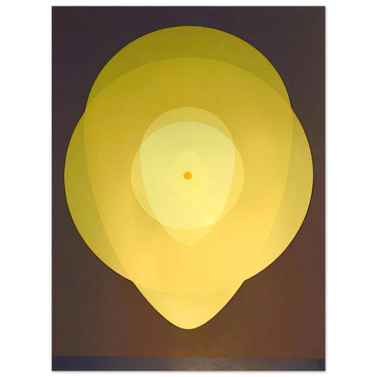 Clarence Holbrook Carter - Yellow Mandala - 1970  75x100 cm / 30x40inches Fine Art Poster