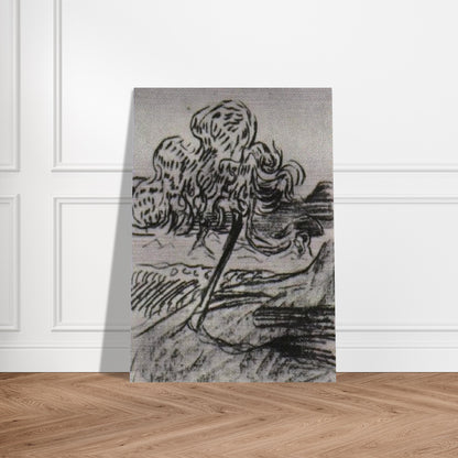 Study of a Fruit Tree - Vincent van Gogh Brushed Aluminum Print - 70x100 cm / 28x40 inches | Vincent van Gogh Aluminum Print | Vincent van Gogh Prints